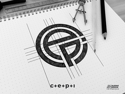 CEPI LOGO DESIGN alesha design apparel awesome behance design dribbble elegant excellent grid initial initials inspirations instagram letter lettermark letters logo pinterest sketch vector