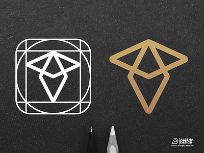 T diamond logo design