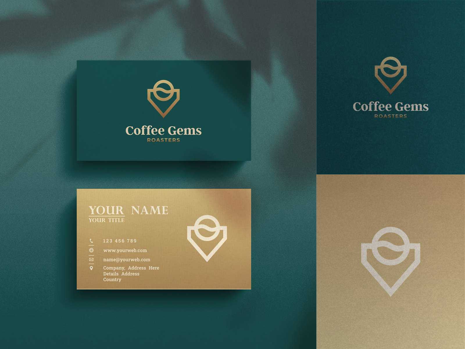 Coffee Gems Logo Design by alesha design on Dribbble