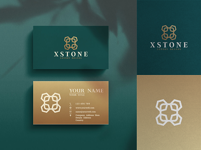 Xstone Logo Design brand identity branding design elegant gold graphic design ilustration initial initials inspirations letters line art lineart logoawesome luxury stone vector