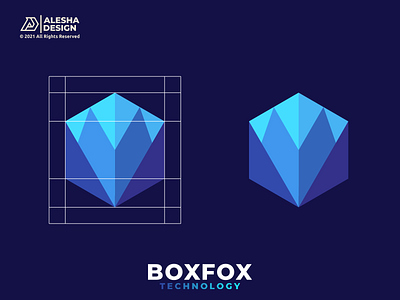 BoxFox Logo Concept awesome box branding combination design identity illustration initial initials inspirations letters logo mark software symbol tech technology