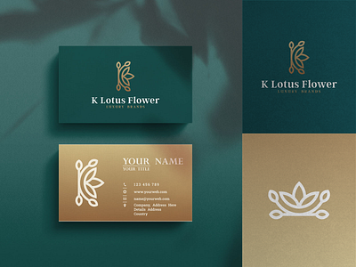 K Lotus Flower Luxury Brand Logo Design awesome brand identity brandinggold design elegant flower icon initial initials inspirations letter k letters line art logo lotus luxury minimal simple vector