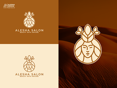 Alesha Salon Logo Design