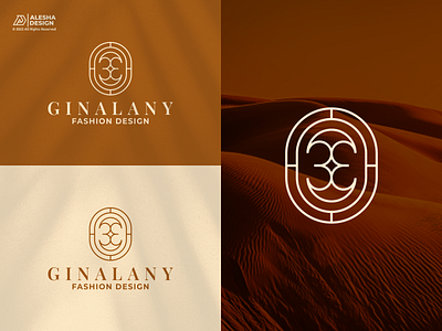 Ganalany Logo Design awesome beautifull beauty branding elegant gold icon initial initials inspirations jewelry line art logo logounique luxury modern monoline vector woman women