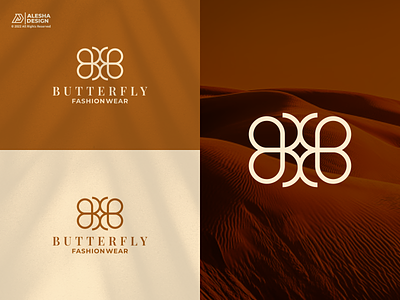 Butterfly Fashion wear Logo Design