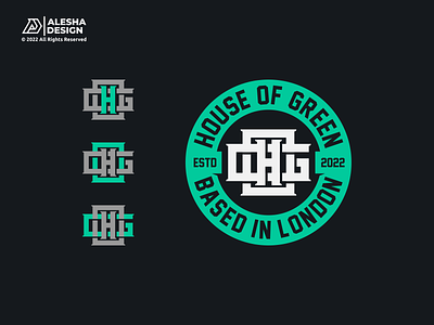 HOG Logo, House of Green Logo Design! apparel awesome branding combinations design grid grids initial initials inspirations letter mark letters logo mark software symbol wordmark