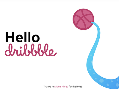 Hello! design hello illustration invite squid tentacle vector