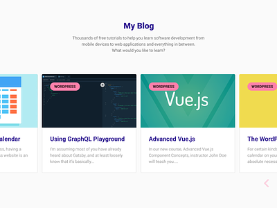 EVY - Blog blog landing page theme design ui design website design