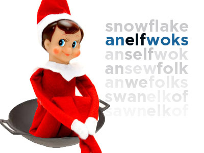 Snowflake: AnElfWoks anagrams