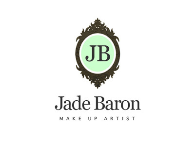 Jade Baron Make Up logo branding green logo make up mint