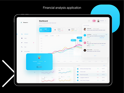 Cryptocurrency analysis and trading application | UI UX animation app application cryptocurrency dashboard design desktop finance finance app ui ux финансы