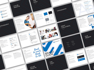 Brand Guide brand brand identity branding design health icon idenity logo medical print style guide typography