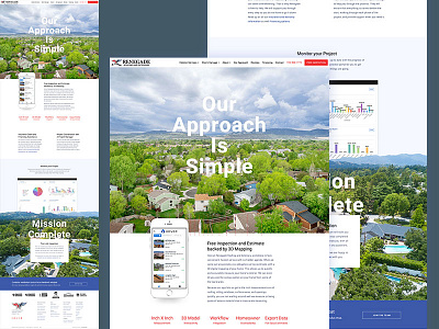Our Approach Page app company dashboad design graphs home homepage iphone nav stats typography ui ux web website