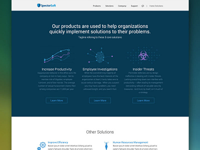 Solutions Overview Page