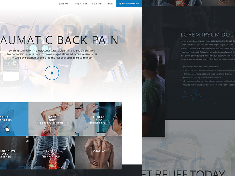 Microsite Homepage by Aaron on Dribbble