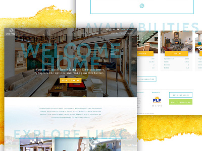 Rentals - WIP apartments design homepage nav real estate realtor rent ui ux web website