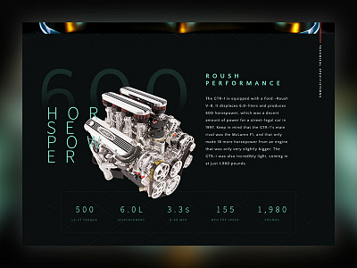 Sneak Peak #2 auto car concept design gtr homepage slide specs ui ux web website