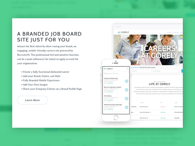 Homepage Segment card careers dashboard design homepage iphone jobs ui website