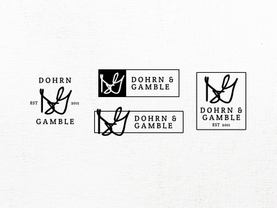 Dohrn & Gamble brand design font icon id logo logotype mark monogram print publish type