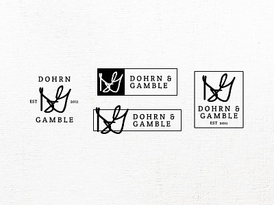 Dohrn & Gamble brand design font icon id logo logotype mark monogram print publish type