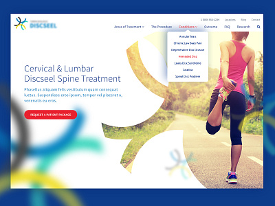 Medical Home brand colors design health homepage medical page ui ux web website