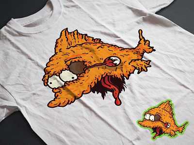 Zombie Fish brand cartoon design illustration print shirt sticker tshirt