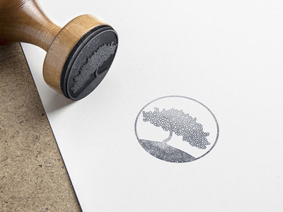 Tree Mark brand company design icon id logo mark stamp tree