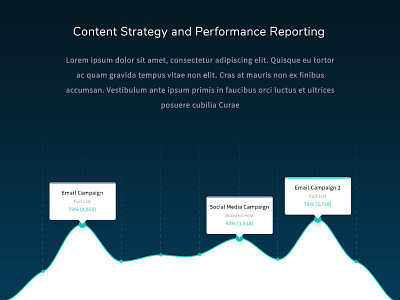Performance Reporting analytics chart content graph metrics performance reporting results ui web website
