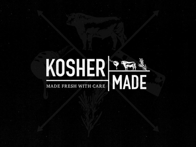 Kosher Logo brand branding corporate branding icon identity kosher logo mark retro typography vintage