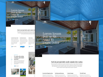 CEA Homepage archiect clean clean ui construction design home homepage layout menu modern nav web website