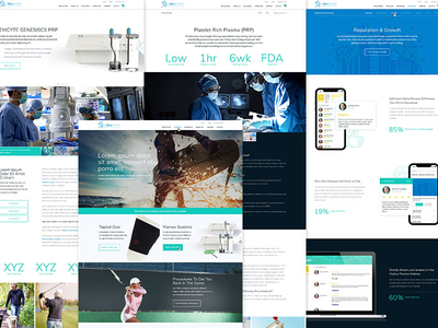 Medical Pages clean design ecommerce home homepage iphone layout medical modern pages ui web website