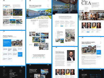 Architect Pages architect architecture brand design home homepage layout pages projects web website