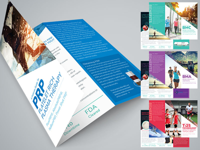 Medical Brochure brand branding brochure colors design designs medical print trifold typography