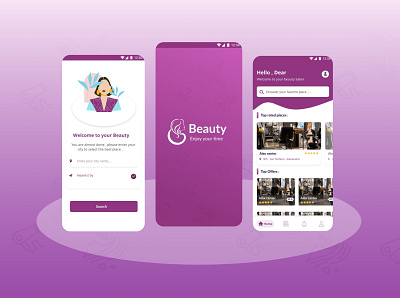 Beauty App beauty mobile app ui ux