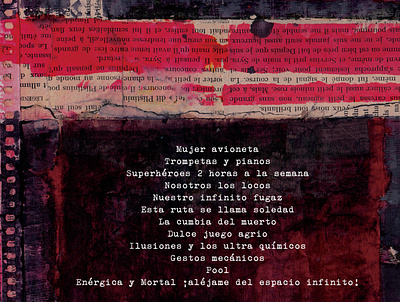 Disco Los Quietos. Contratapa cd artwork cd cover design draw
