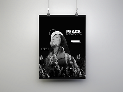 PEACE- "Serene" Poster Concept branding design illustration illustrator logo poster poster art poster design typography ui vector