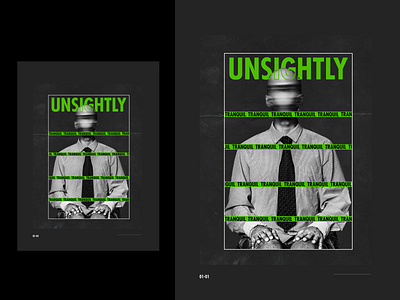 UNSIGHTLY- Poster Concept adobe photoshop branding cinema4d dark design illustrator photographer photography photoshop poster poster design typography unsplash