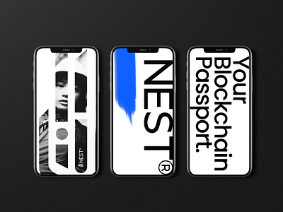 Logo Branding- Nest Crypto App 3d animation branding design graphic design illustration illustrator logo motion graphics nft poster design typography ui