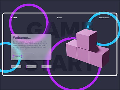 Gaming Club Landing Page UI/UX Design