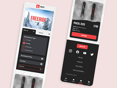 Ardent Mobile Store Page UI Design app branding clean dailyui design ecommerce flat minimal mobile modern ui ui design ux