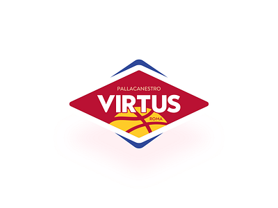Virtus Roma badge – concept badge basket branding italy logo logodesign pallacanestro roma serie a virtus