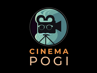 Cinema Pogi branding illustrator logo print