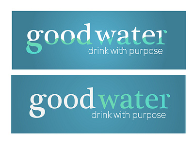 Good Water (Mockup) branding design good logo productdesign typography water