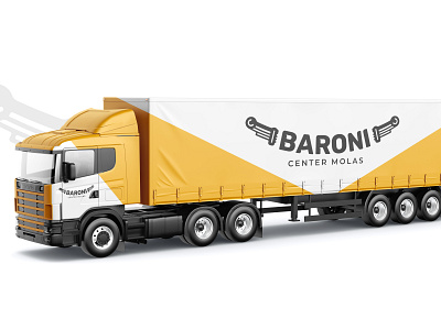 BARONI CENTER MOLAS - Logo brand branding design illustration logo logo design mockup truck