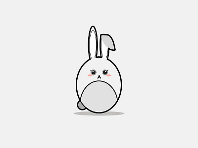 Cute Kawaii Illustration Bunny Rabbit art cartoon character collection cute design doodle face food fun funny happy icon illustration isolated kawaii set smile symbol vector
