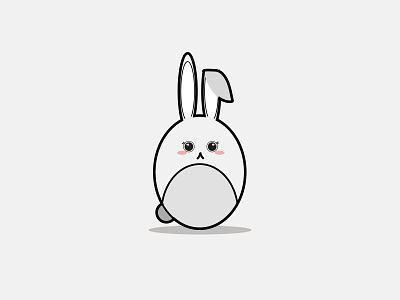 Cute Kawaii Illustration Bunny Rabbit