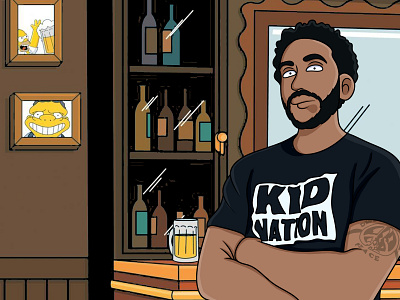 Simpson Style for Ludacris art artist blacklivesmatter design flat illustration rapper simpson simpson style