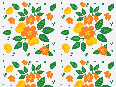 Flower Seamless Pattern art design flat floral flower icon illustration minimal pattern seamless vector website