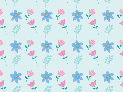 Flower Seamless Pattern art design fashion fashion design flat floral flower icon illustration minimal pattern seamless vector wallpaper wallpaper design website