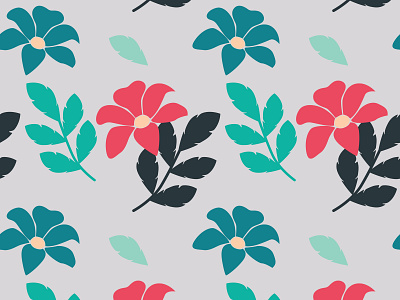 Flower Seamless Pattern art design fashion fashion design flat floral flower icon illustration minimal pattern seamless vector wallpaper wallpaper design website